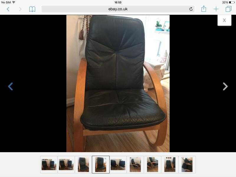 Chair leather green