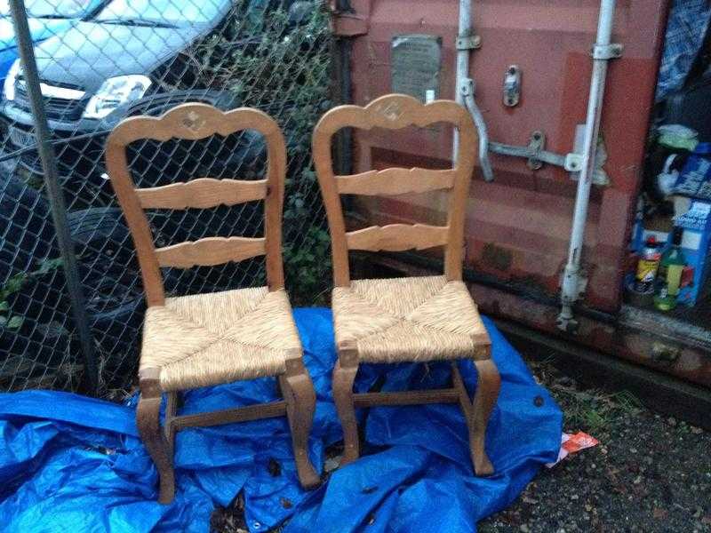 Chairs pine amp wicker