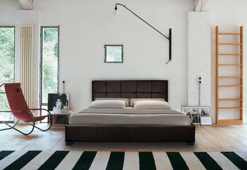 CHANEL DESIGNER MODERN FAUX LEATHER BED