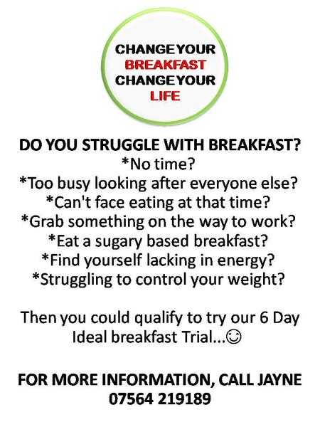 Change your Breakfast Change your Life.