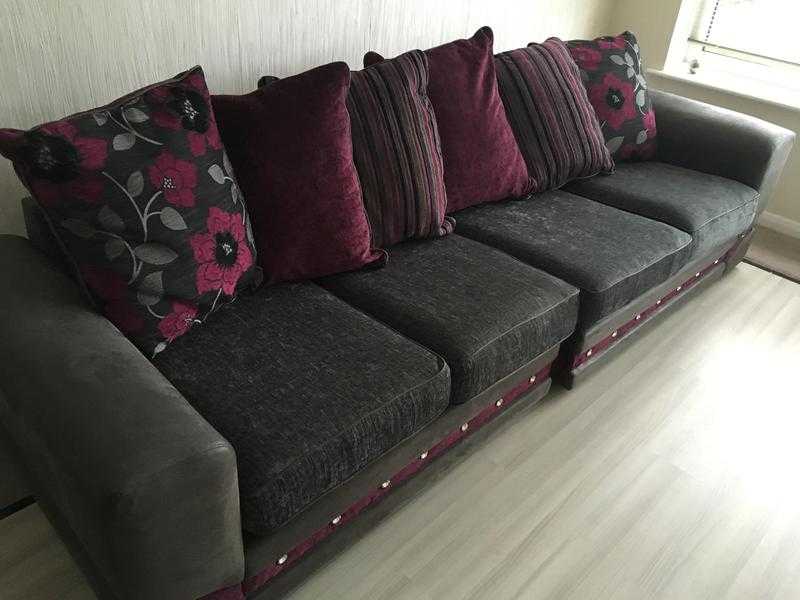 Charcoal grey sofa