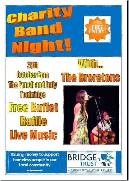 Charity Band Night with The Breretons FREE entry