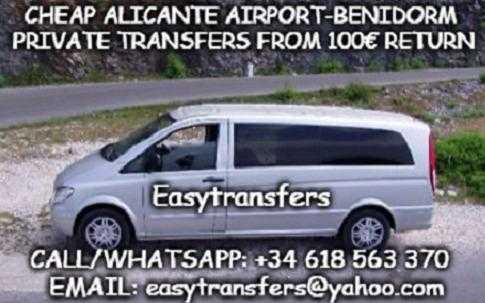 Cheap Alicante Airport Transfers to Benidorm,Calpe,Torrevieja,La Zenia,Cabo Roig