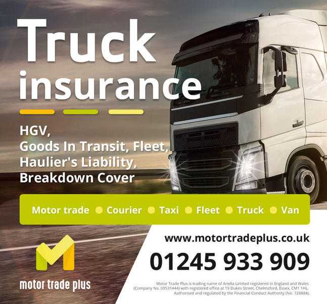 CHEAP INSURANCE TRUCK - VAN  FLEET  COURIER - MOTOR TRADE - TAXI