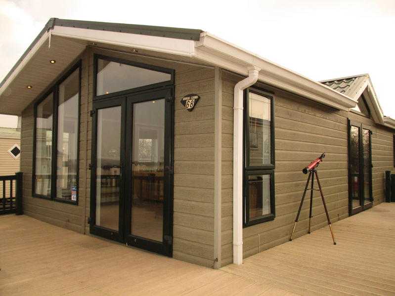 Cheap Lodge For Sale - Decking Included - Sea View Pitch