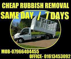 Cheap Rubbish Removals Oldham and Manchester areas from only 25 call us today