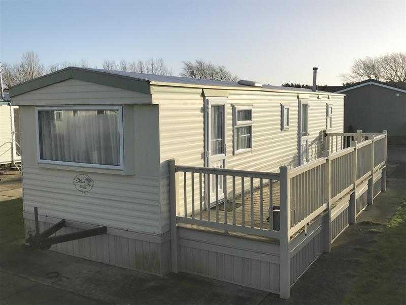 CHEAP STATIC CARAVAN FOR SALE IN LINCOLNSHIRE EAST COAST, SKEGNESS PRIVATE SALE WITH DECKING