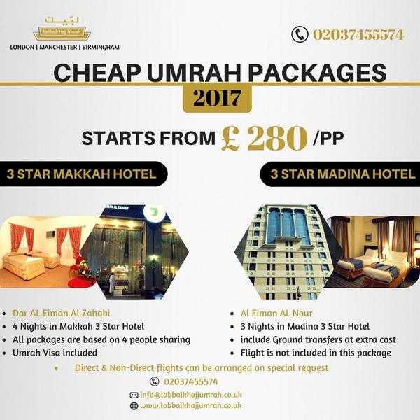 Cheap Umrah Packages 2017  London, UK