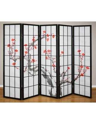 Cherry Tree Shoji Screen Room Divider