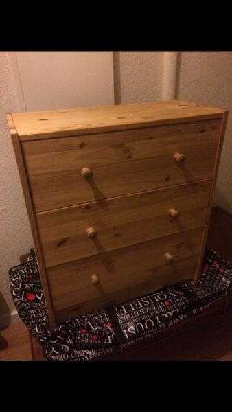 Chest drawer pine kids 3 drws