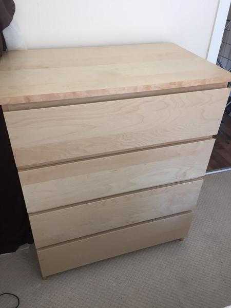 Chest of 4 drawers (MALM from IKEA)