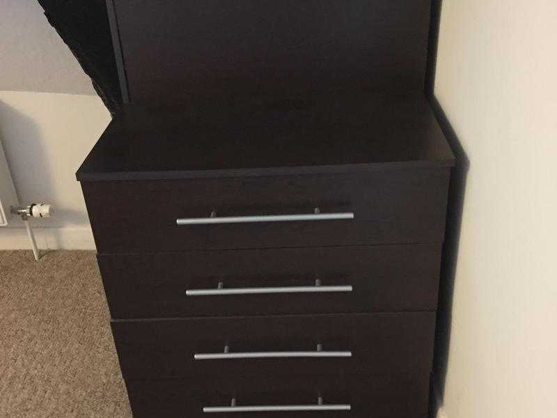 Chest of drawers , dressing chest of drawers , two bedside tables