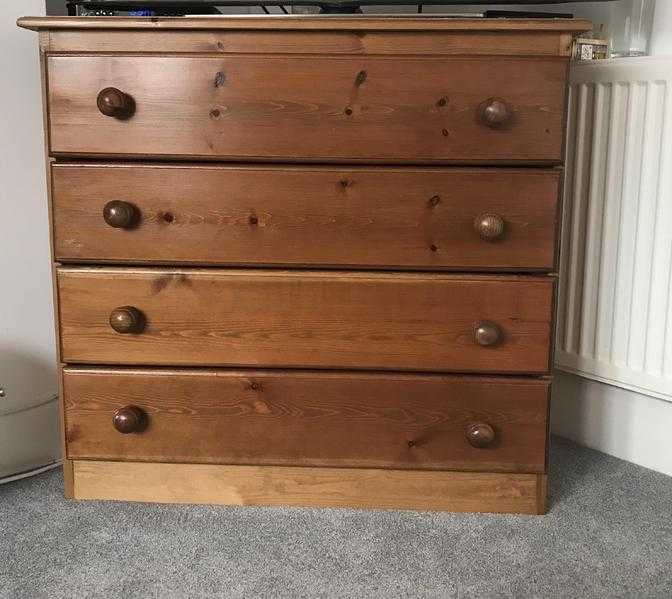 Chest of drawers solid oak for sale