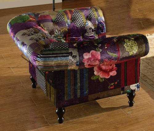 chesterfield patchwork chair