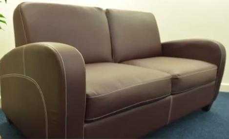 Chestnut Brown Leather Sofa