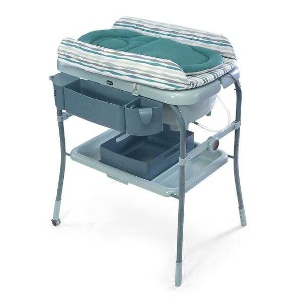 Chicco Cuddle and Bubble Comfort Changer with Bath Baby Station - Aqua