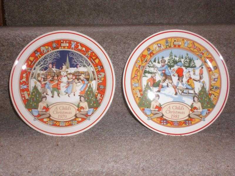 Child039s Wedgwood Christmas Plates