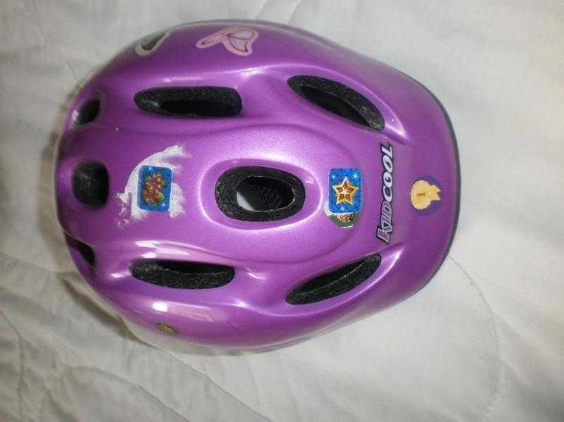 childs dark pink kidcool safety helmet