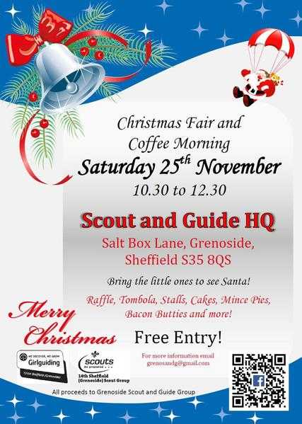 Christmas Fair at Grenoside Scout and Guide Group HQ