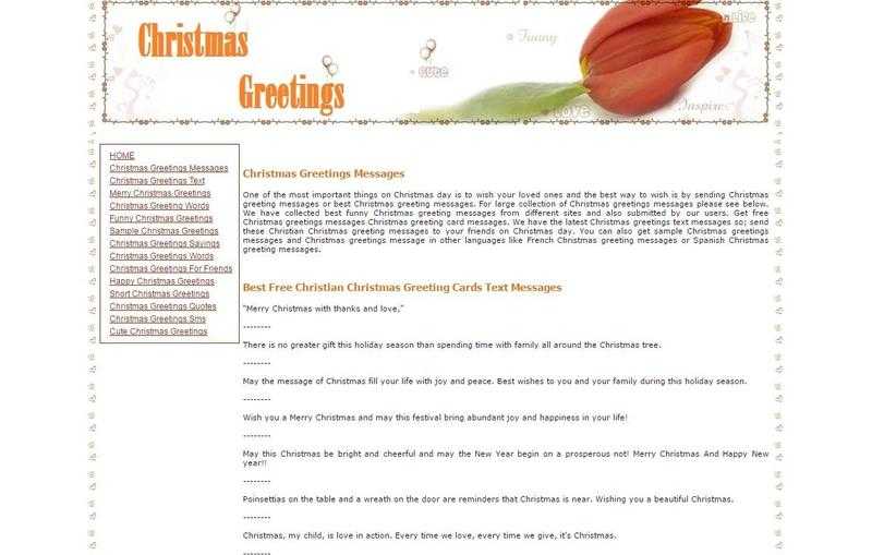 Christmas Greeting message