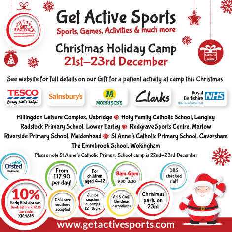 Christmas Holiday Camps for kids 4-12yrs