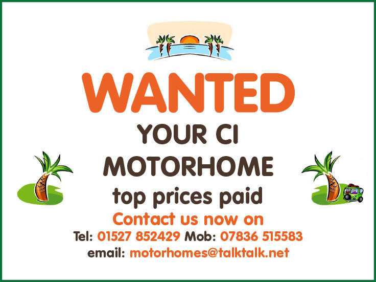 CI Motorhomes Wanted