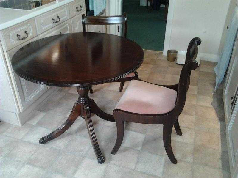 Circular Dining Table amp 2 Chairs