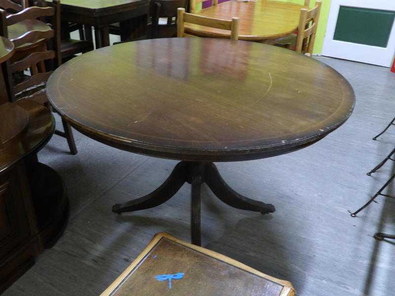 Circular Dining Table With Central Base amp Claw Feet- Local Delivery Service Available