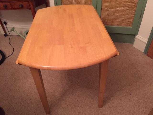 Circular wooden table - drop leaf - priced to sell quickly