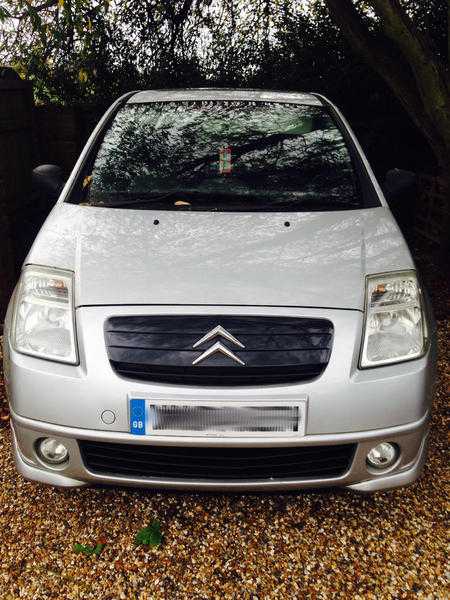 Citroen c2 VTR Silver 1.6 petrol 700 OVNO All Electric Sunroof servuce history MOT Great Condition