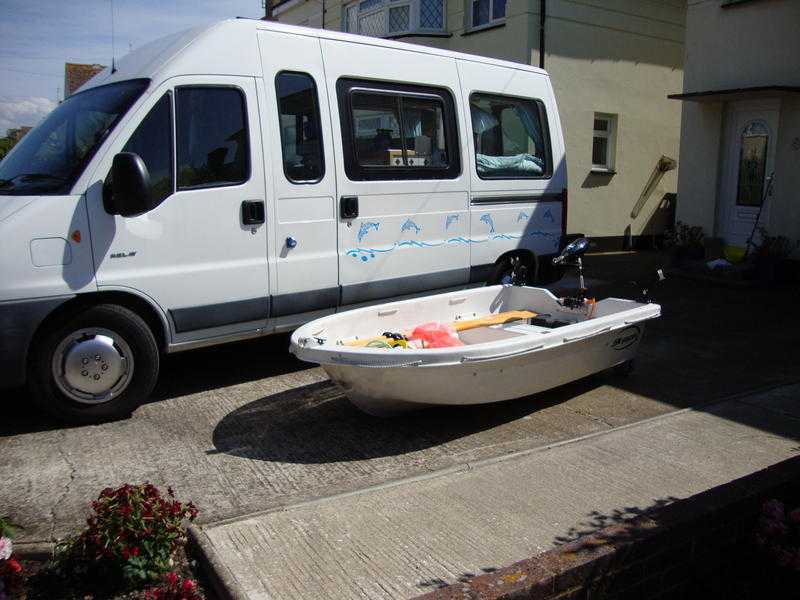 Citroen Relay Motorhome Unique conversion for the quotAnglerquot with stowed dinghy