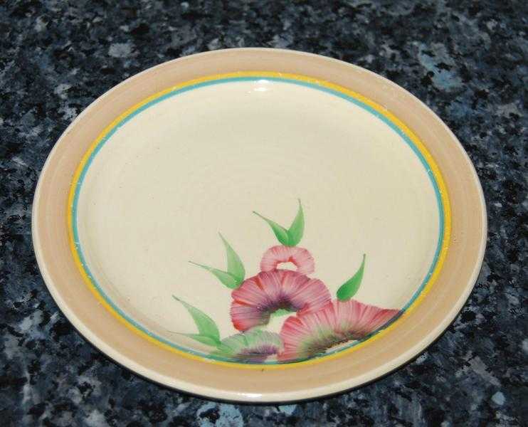 Clarice Cliff Art Deco Hand Painted Plate