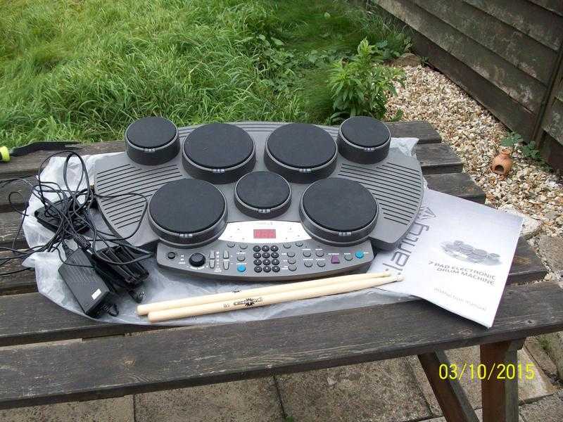 Clarity 7 Pad Electronic Drum Machine