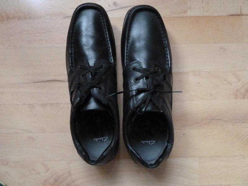 Clarks Fasetto Star Men039s Black Shoes Size 11 Slim Fit.  Brand New and Unworn.