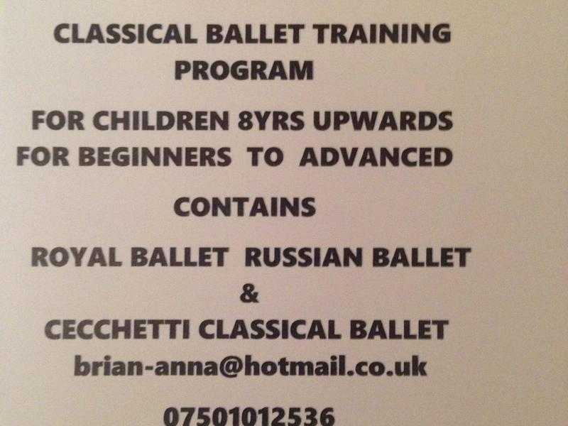 Classical Ballet Training for Children and young dancers