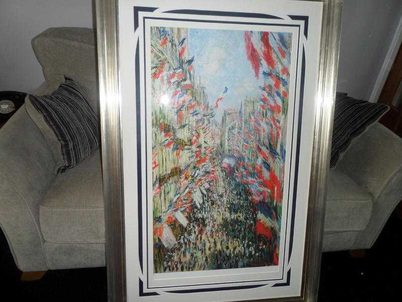 CLAUDE MONET THE RUE MONTORGUEIL LIMITED EDITION FRAMED PRINT NO5 OF 50 WORLDWIDE