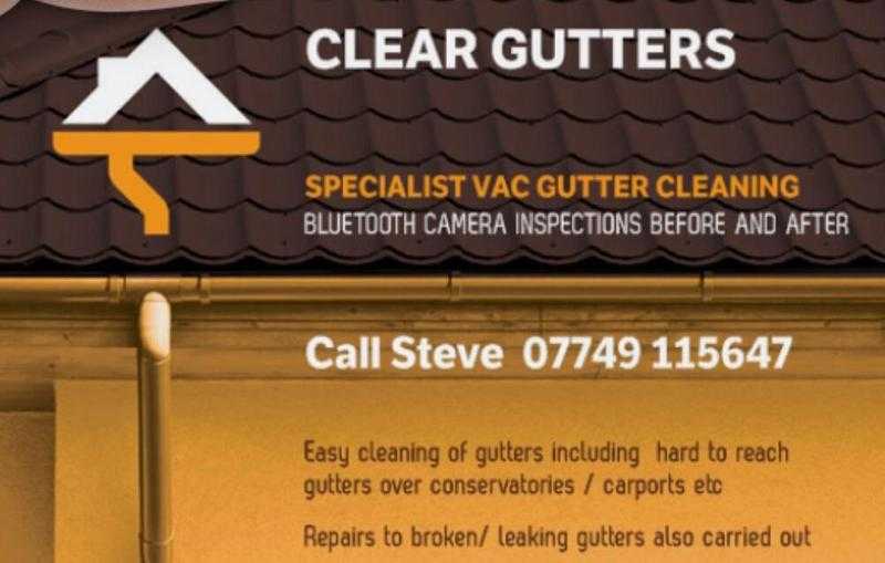 Clear gutters.  Gutter clearance with vacuum system