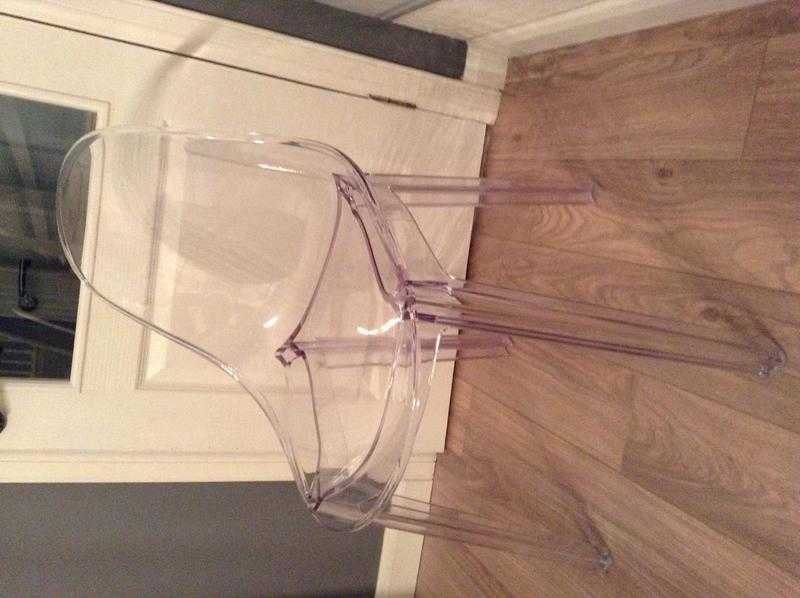 Clear plastic dining chairs