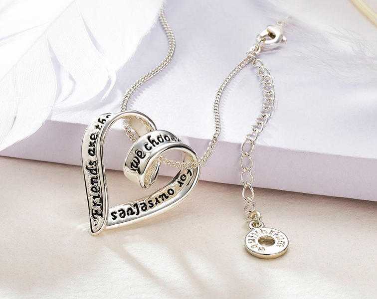COILED MESSAGE HEART NECKLACE