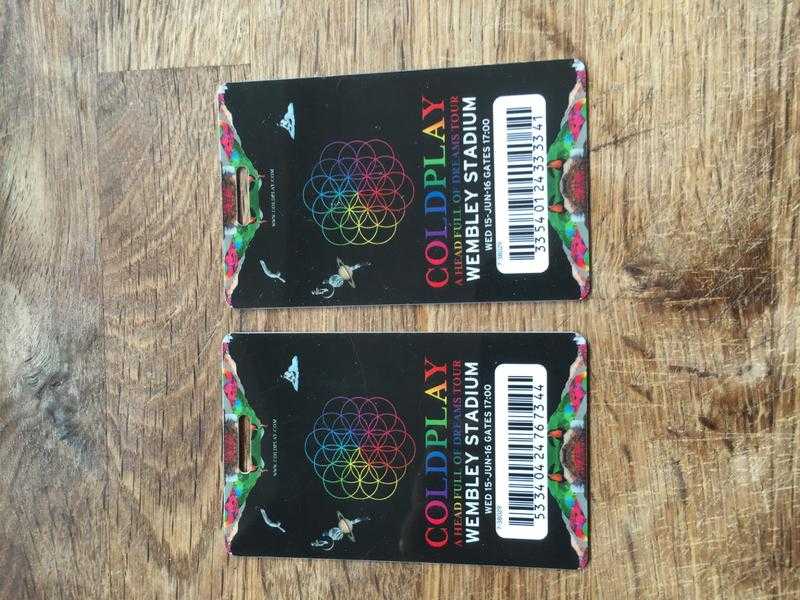 Coldplay Tickets x2