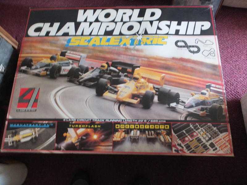 collectable scalextric world championship set