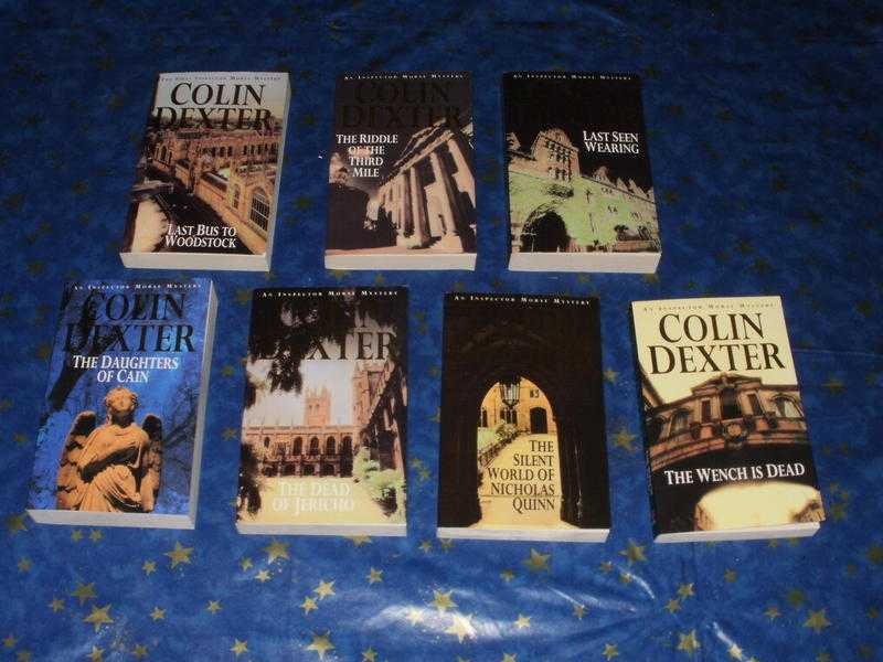 COLLECTION OF 7 COLIN DEXTER BOOKS INSPECTOR MORSE