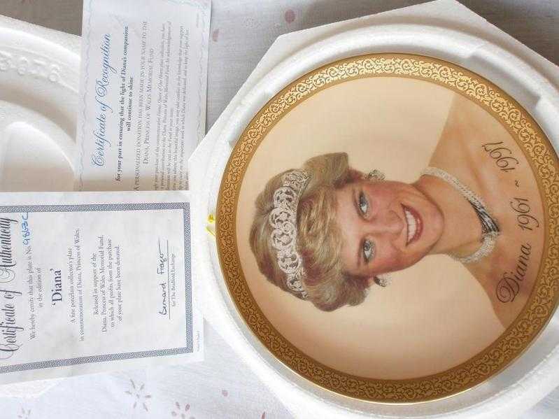 collection plate -lady diana