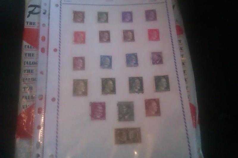 Collection Stamps  German English New Zealand
