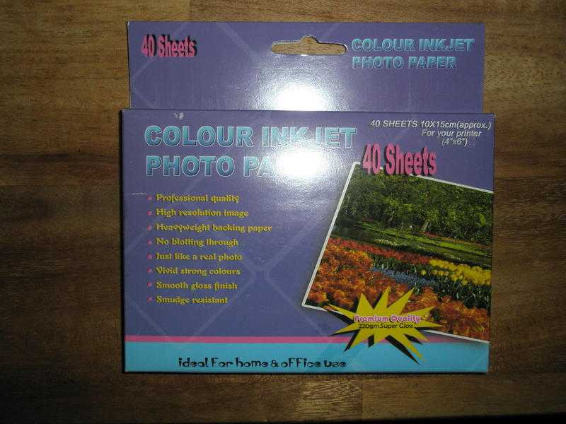 Colour Inkjet Photo Paper