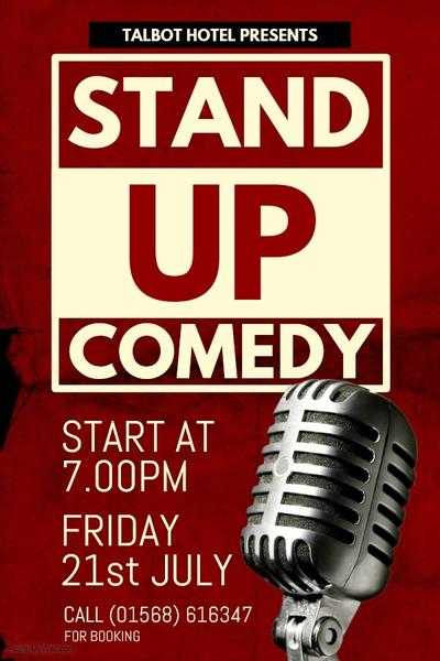 Comedy night at the Talbot Hotel, Leominster