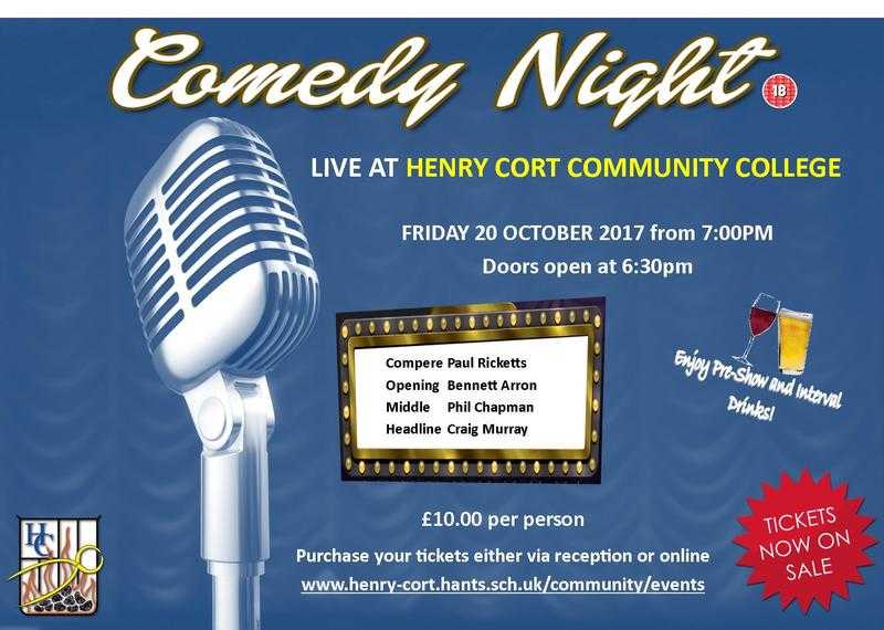 Comedy Night Live at the Henry Cort Community College