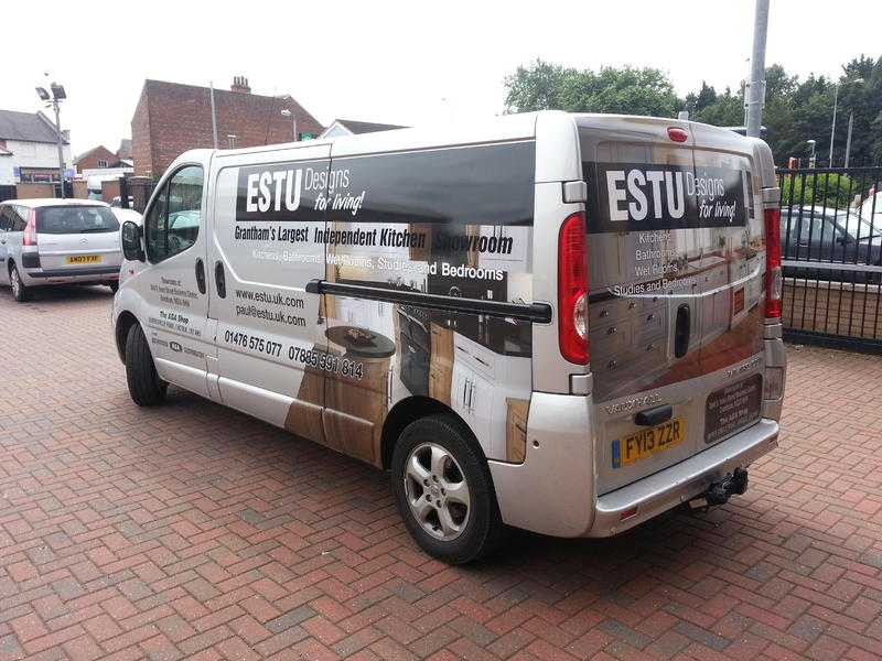 Commercial vehicles partial wrap. Branding