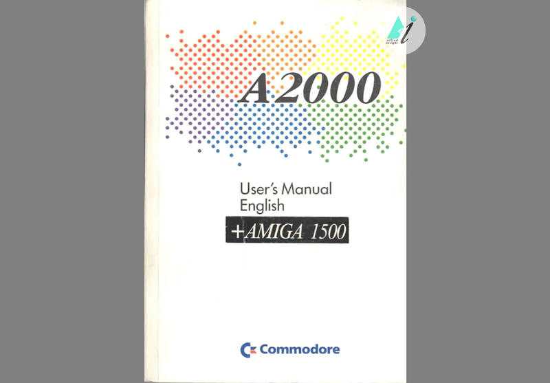 Commodore Amiga A2000 User039s Guide - Good condition