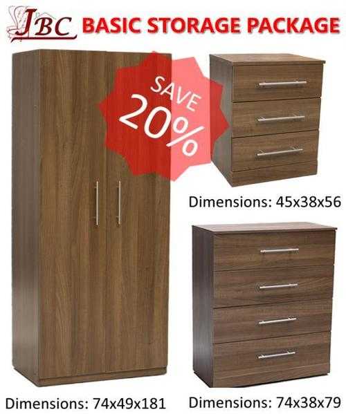 COMPLETE BASIC STORAGE FURNITURE PACKAGE - SPECIAL OFFER